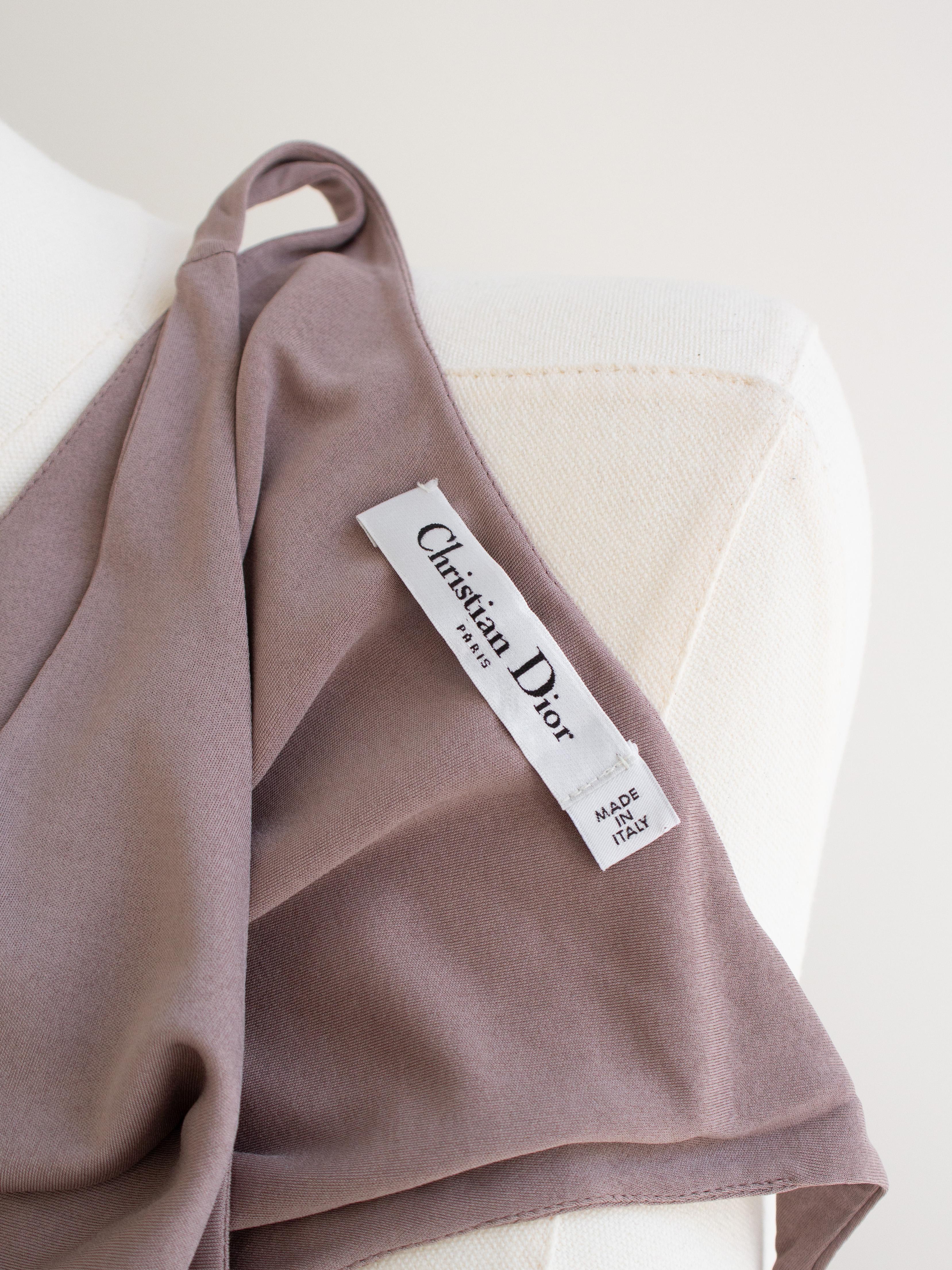 Christian Dior S/S 2019 Mauve Pink Ballet Dancer Tank Midi Dress For Sale 6