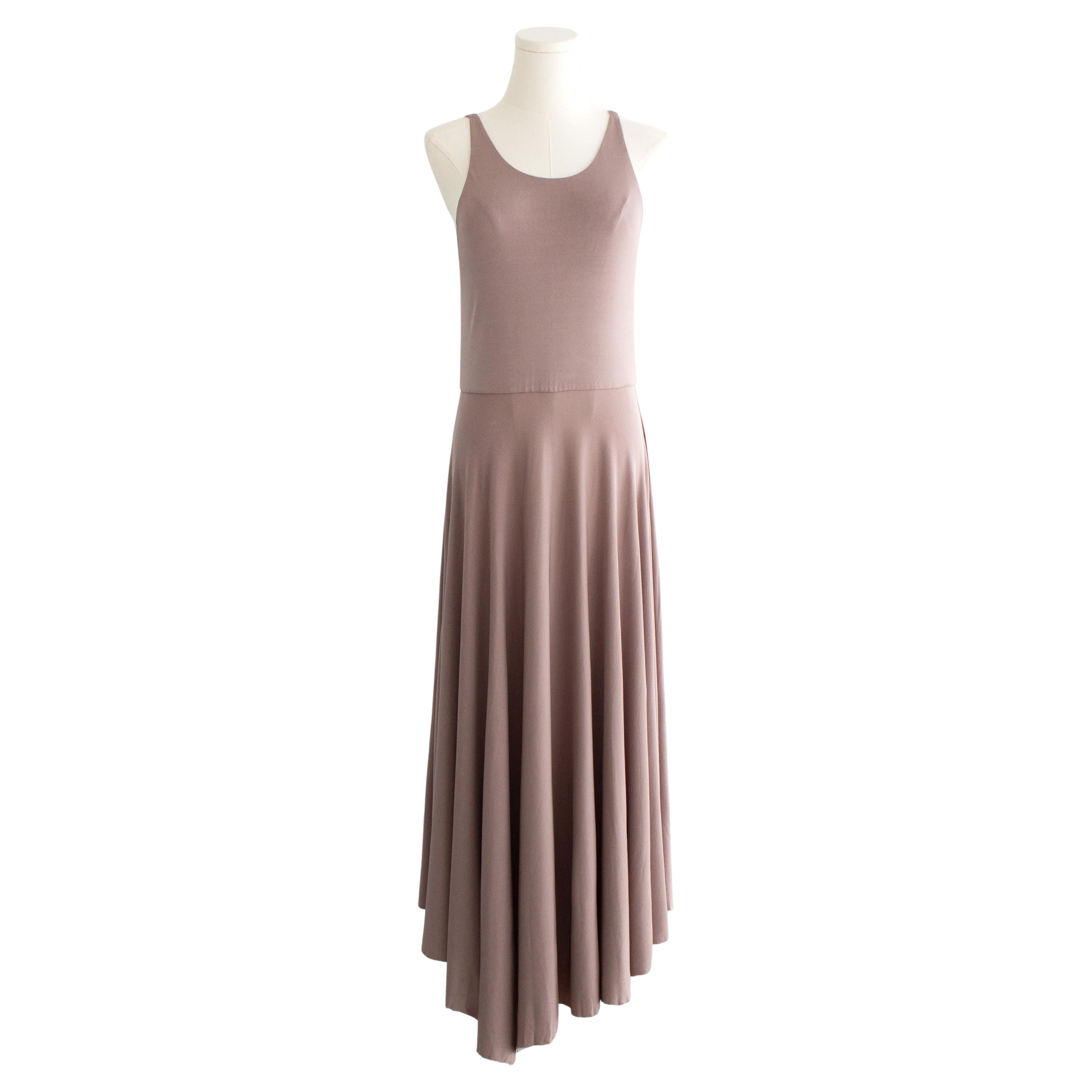 Christian Dior S/S 2019 Mauve Pink Ballet Dancer Tank Midi Dress For Sale