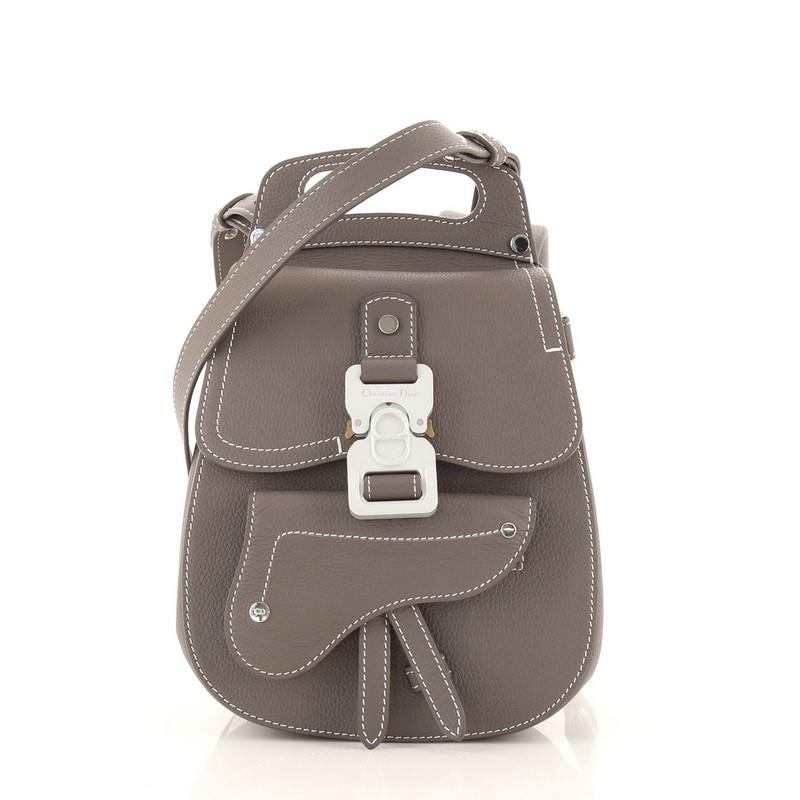 Christian Dior Homme Leather Blue Men's Backpack For Sale at 1stDibs