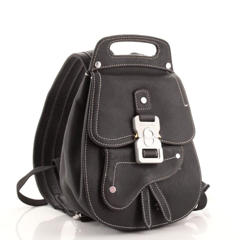 Christian Dior Saddle Backpack Leather Mini at 1stDibs