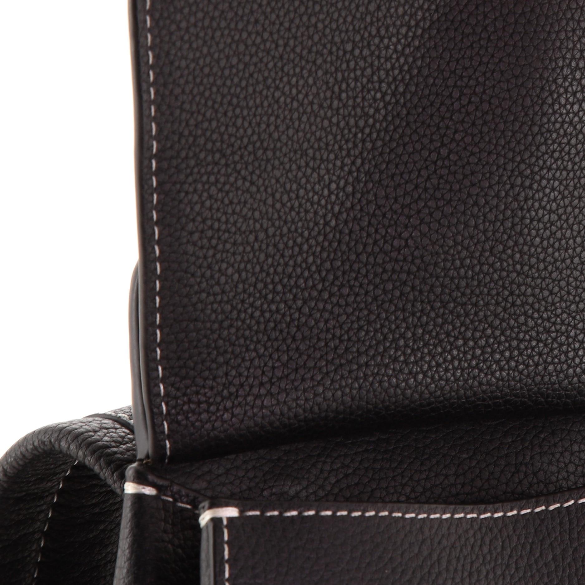 Black Christian Dior Saddle Backpack Leather Mini