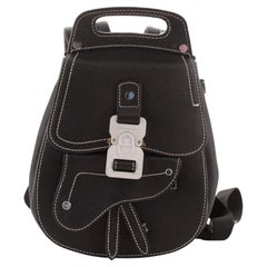 Christian Dior Saddle Backpack Leather Mini