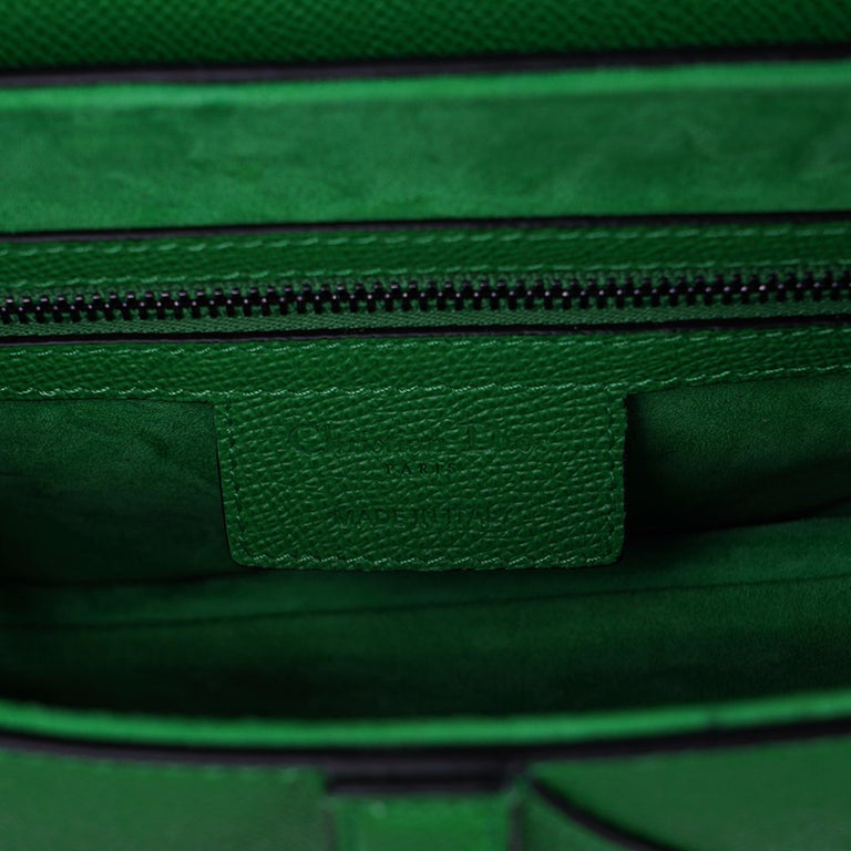 Saddle cloth handbag Dior Green in Cloth - 29145448