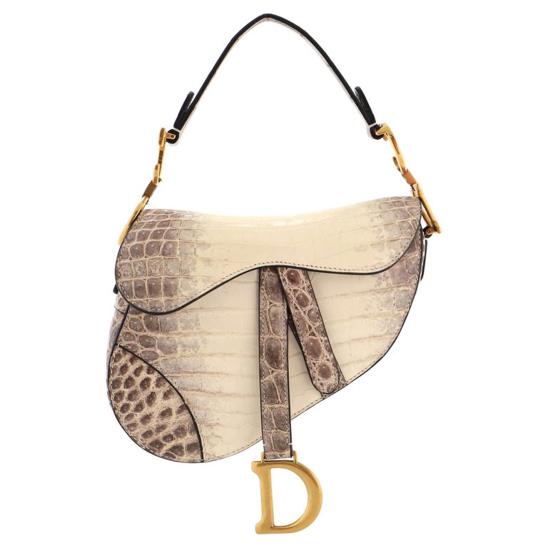 What Goes Around Comes Around Dior Flower Mini Saddle Bag in