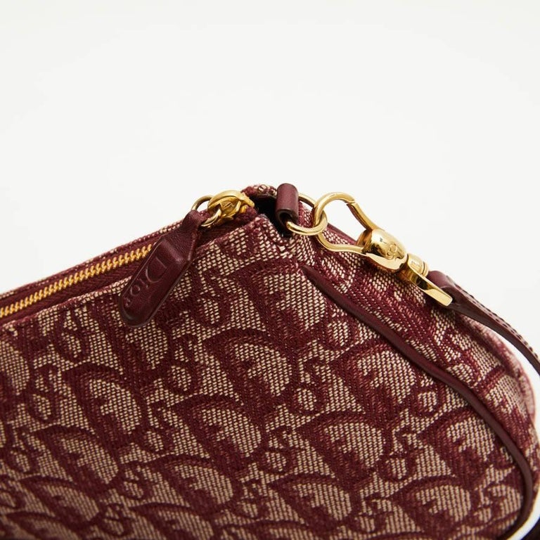 CHRISTIAN DIOR 'Saddle' Bag in Bordeaux Monogram Canvas at 1stDibs christian dior saddle bag