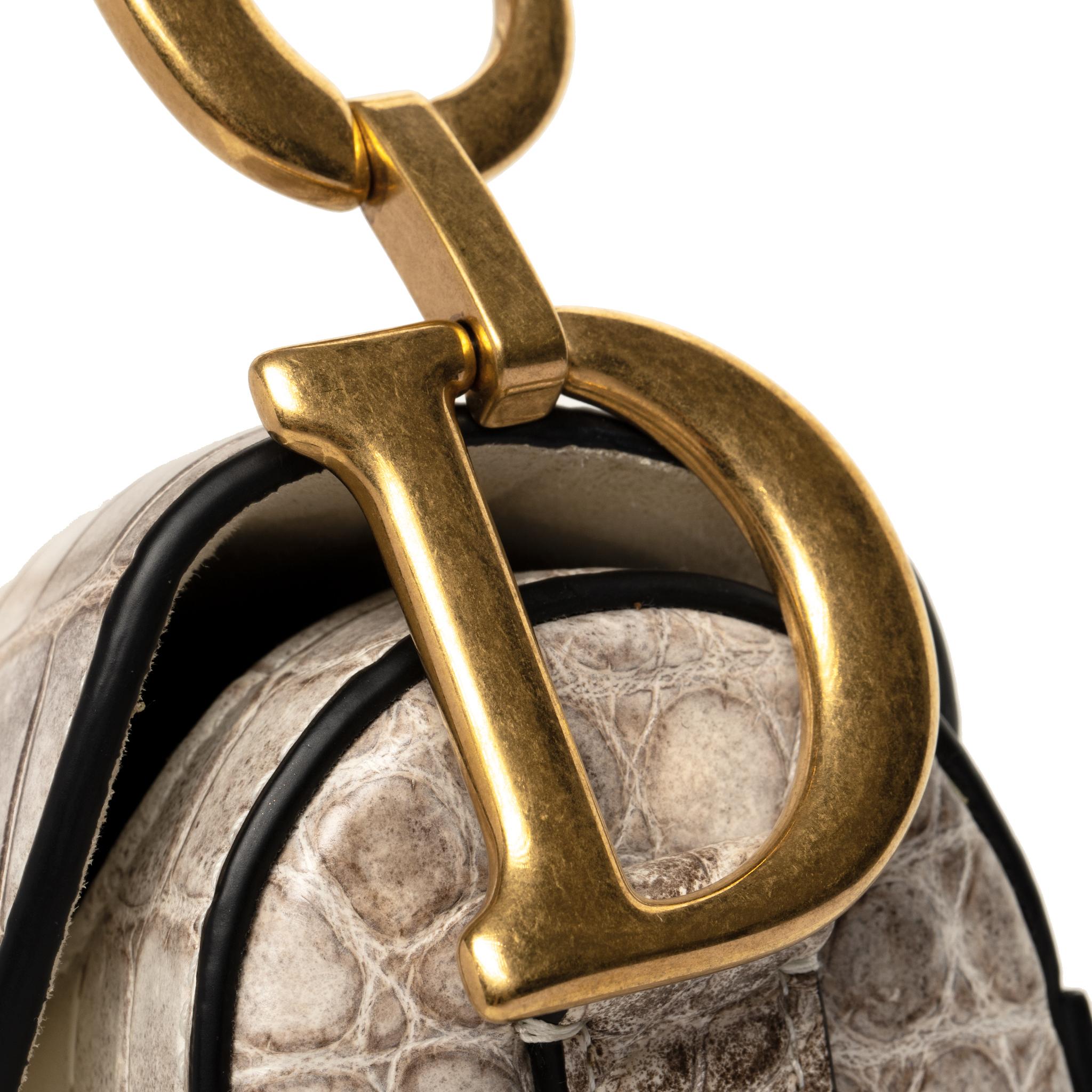 Christian Dior Bolsa Sillín Mediana Mate Niloticus Himalaya Oro Envejecido Herrajes en Nuevo Estado en Sydney, New South Wales