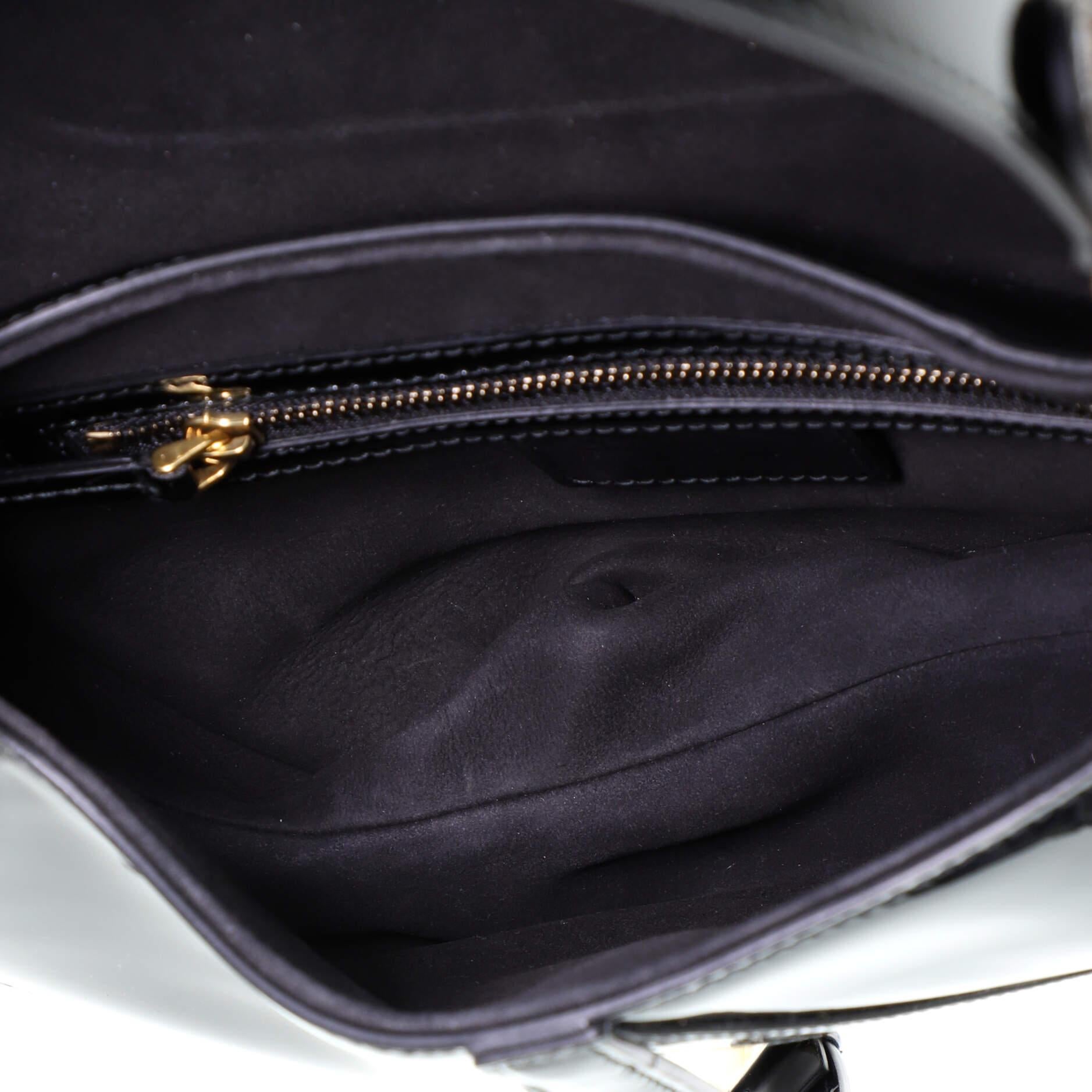Christian Dior Saddle Bag Patent Medium 1