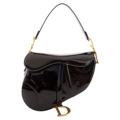 Christian Dior Saddle Bag Patent Medium
