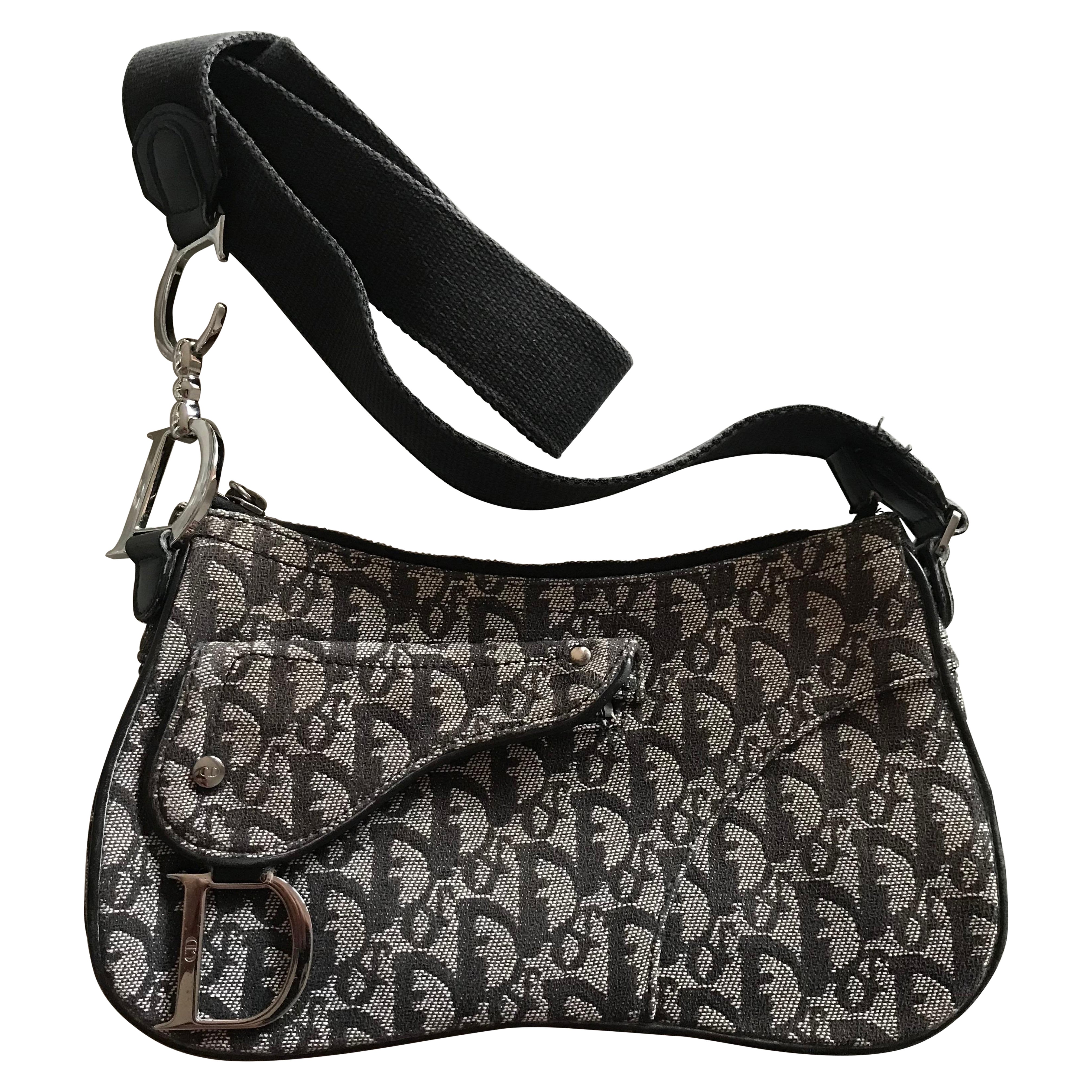 CHRISTIAN DIOR Sac à main vintage monogramme oblique