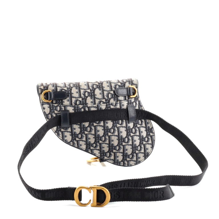 Christian Dior Saddle Belt Bag Oblique Canvas at 1stDibs
