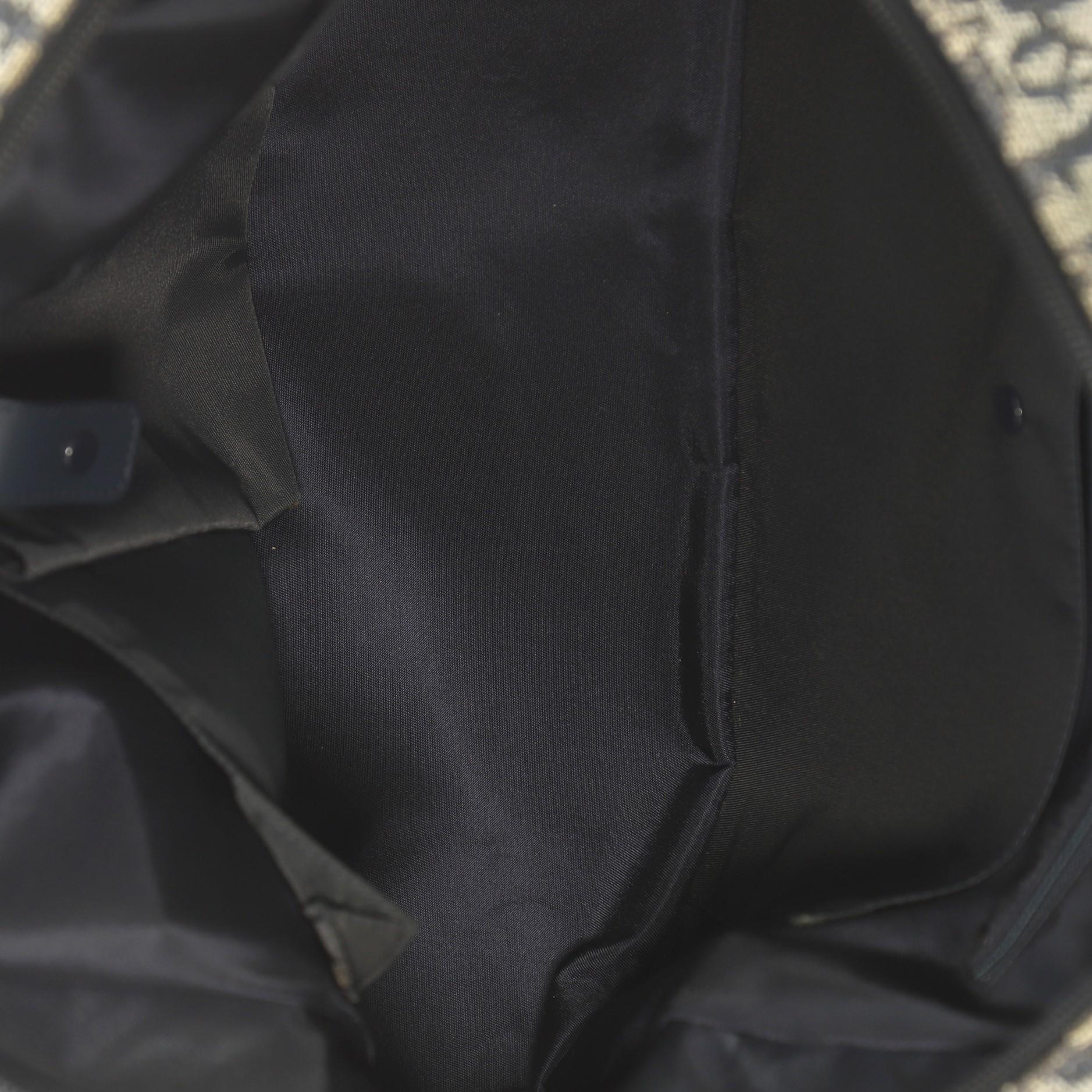 Christian Dior Saddle Bowler Bag Diorissimo Canvas Medium In Good Condition In NY, NY