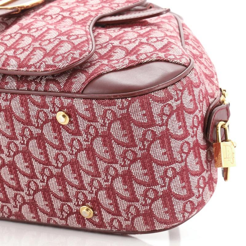 Women's or Men's Christian Dior Saddle Bowler Bag Diorissimo Canvas Medium
