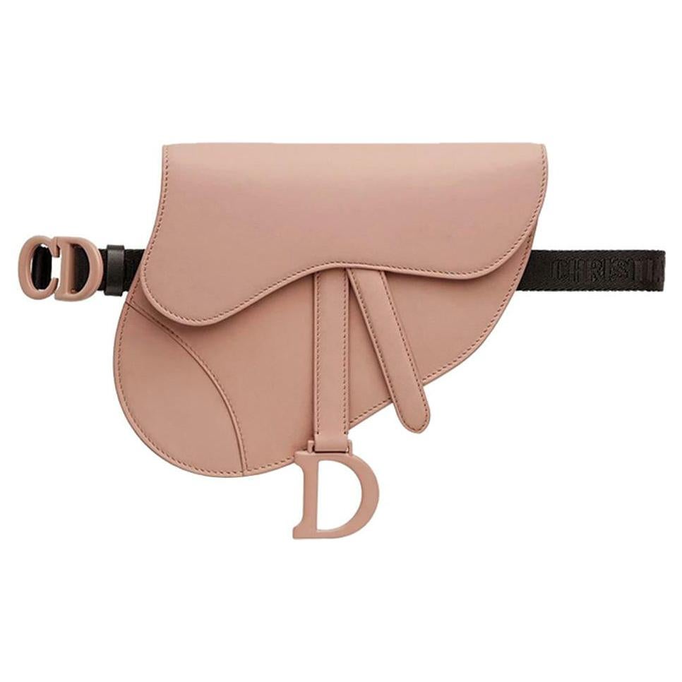 Christian Dior Saddle Calfskin Leather Belt Bag