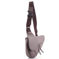 Christian Dior Sac à bandoulière en cuir en forme de selle