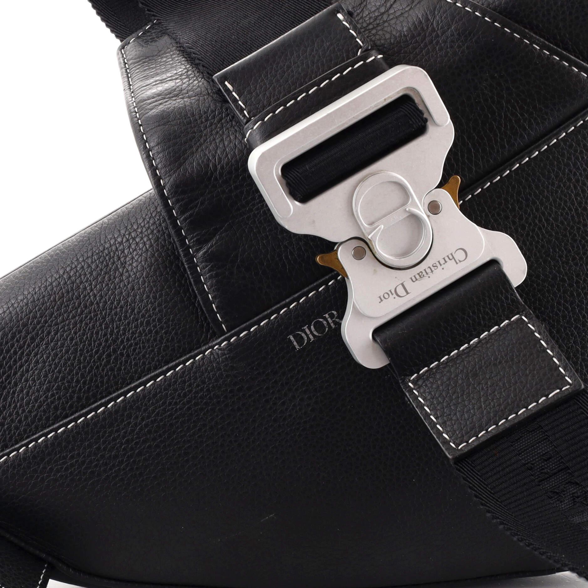 Christian Dior Saddle Crossbody Bag Leather 1