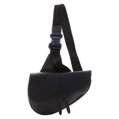Christian Dior Sac à bandoulière en cuir en forme de selle