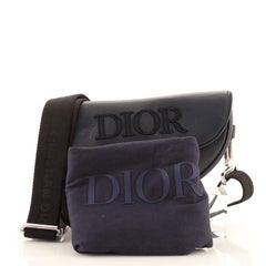 Christian Dior - Sac à bandoulière en cuir avec appliques avec logo Mini