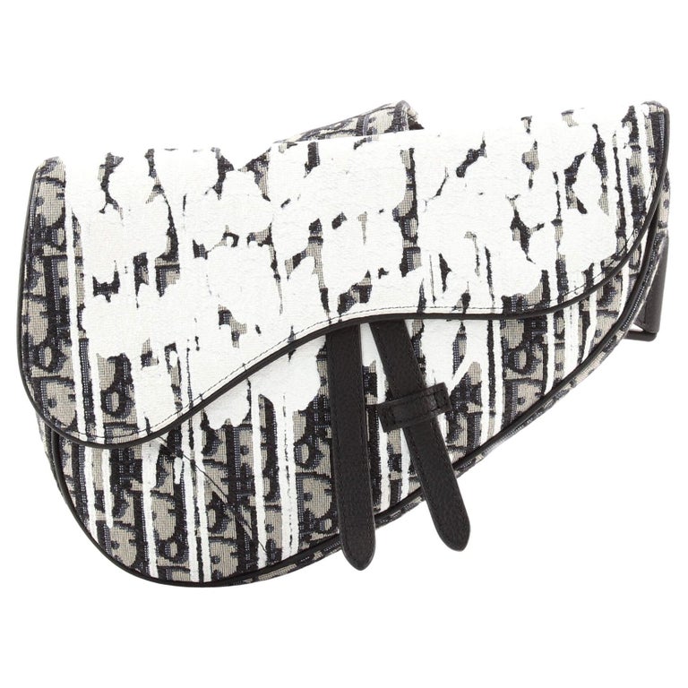 Christian Dior Saddle Crossbody Bag Limited Edition Printed Oblique