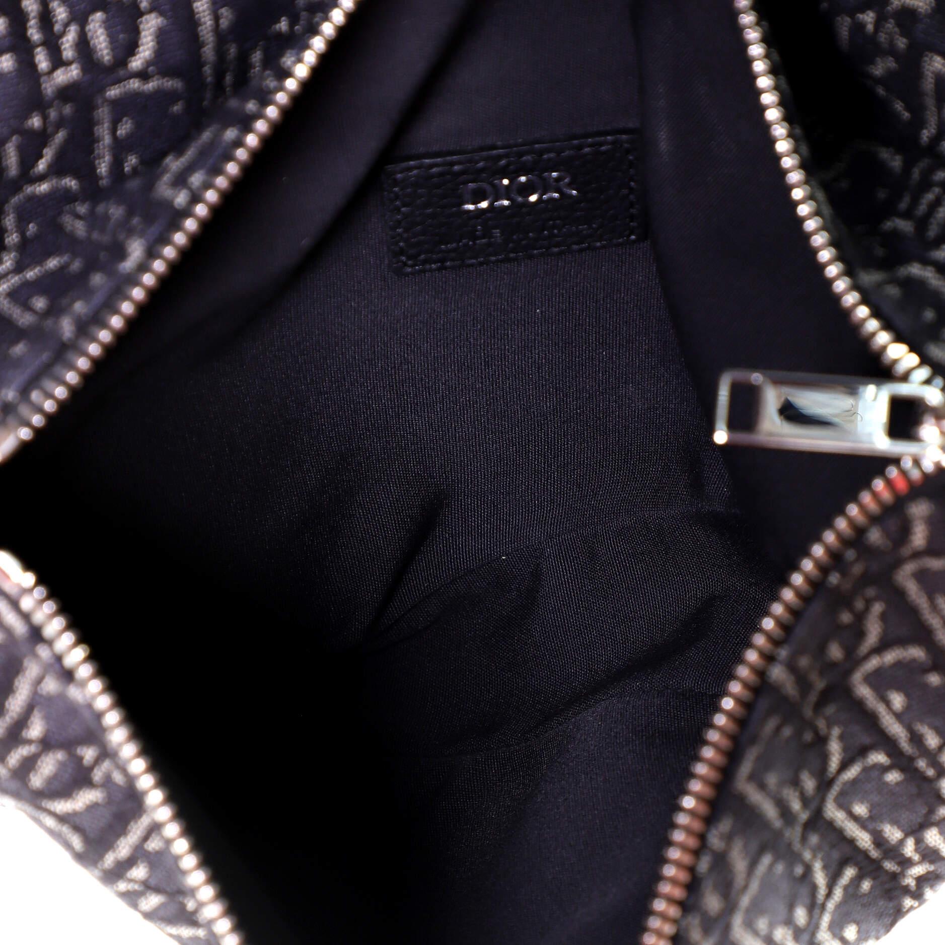 Christian Dior Saddle Crossbody Bag Oblique Canvas In Good Condition In NY, NY