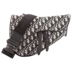 Christian Dior Saddle Crossbody Bag Oblique Canvas