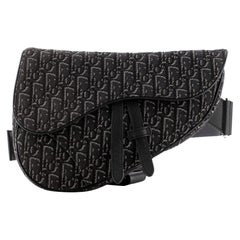 Christian Dior Saddle Crossbody Bag Oblique Canvas