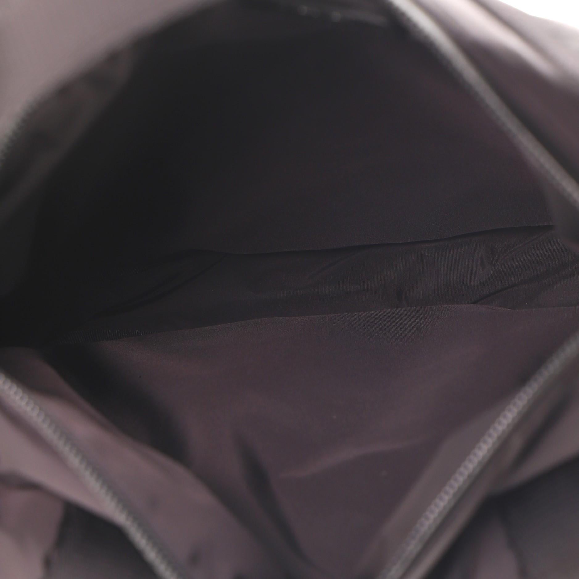 Christian Dior Saddle Flap Messenger Bag Nylon Medium In Good Condition In NY, NY