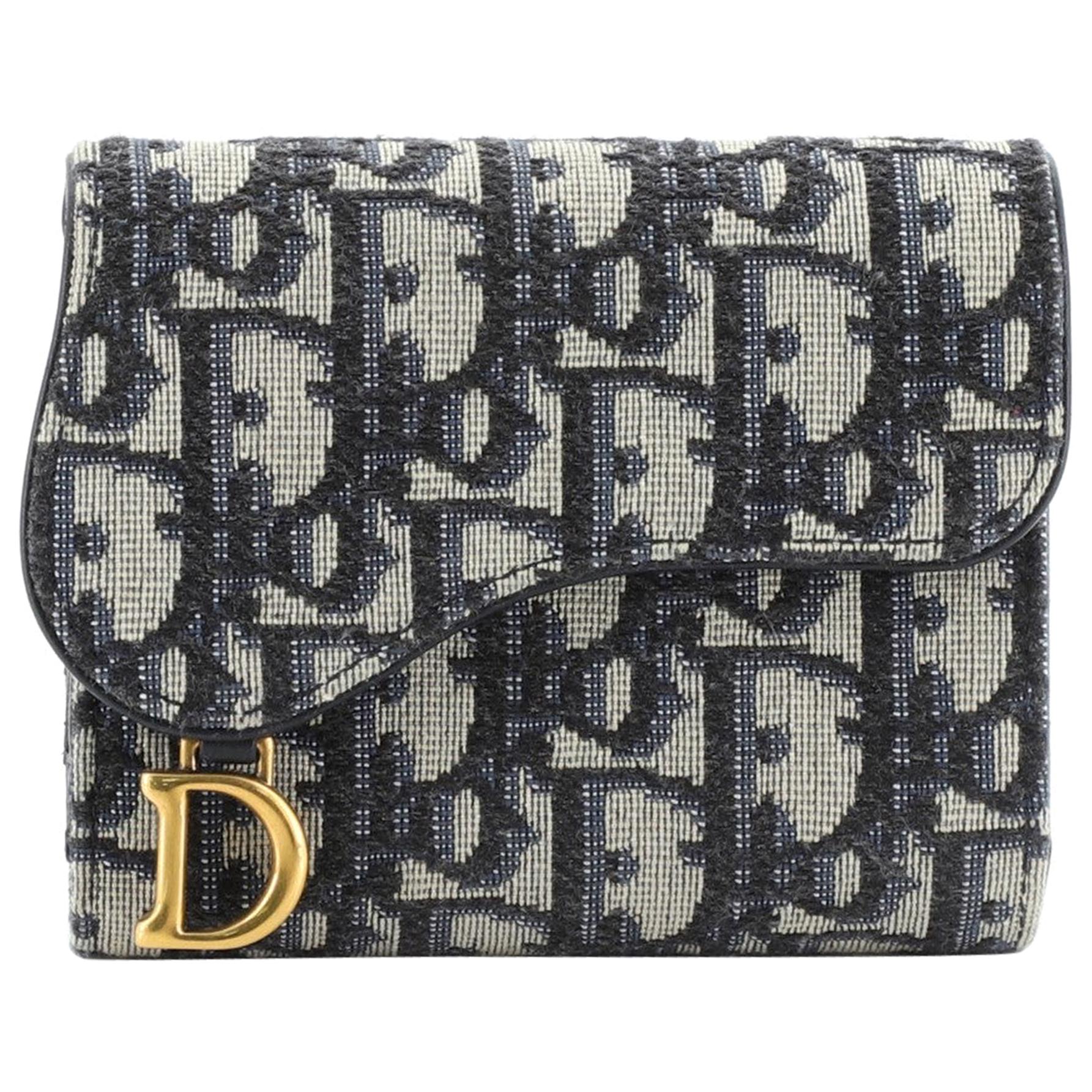 Christian Dior Saddle Flap Wallet Oblique Canvas Mini at 1stDibs | dior  saddle mini wallet, dior canvas wallet, dior saddle flap card holder