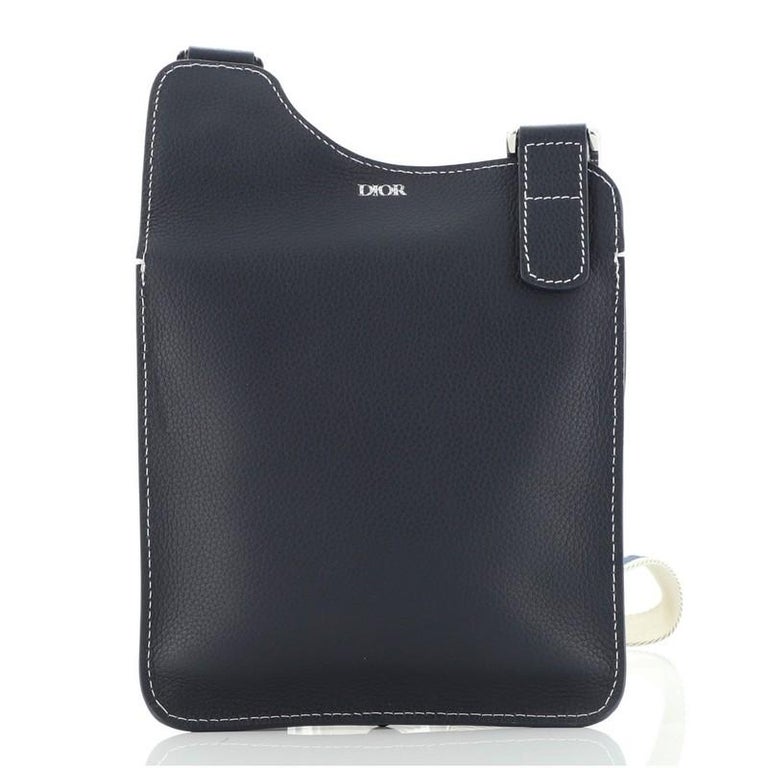 Christian Dior Saddle Flat Messenger Bag Leather at 1stDibs
