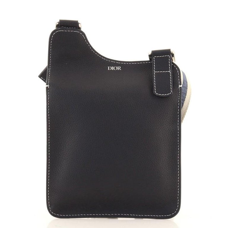 Christian Dior Saddle Flat Messenger Bag Leather at 1stDibs