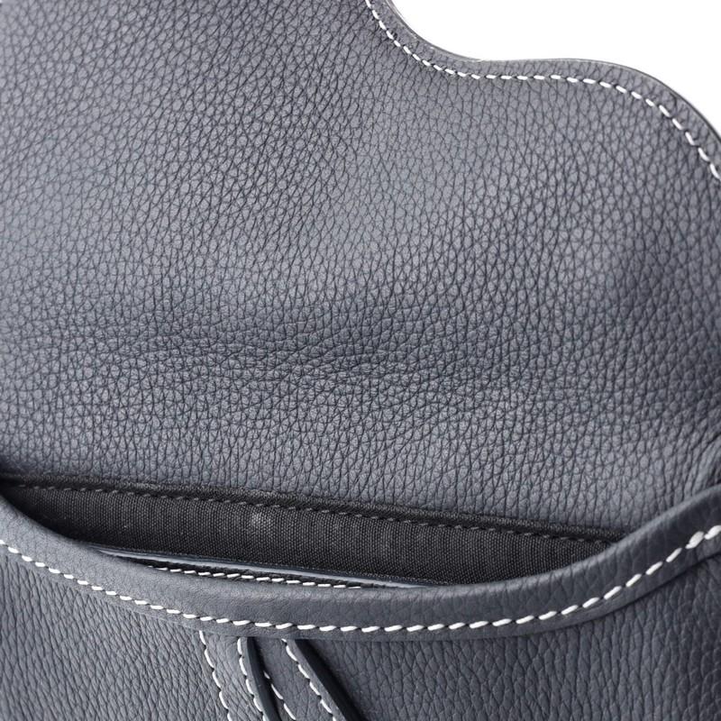 Christian Dior Saddle Flat Messenger Bag Leather 2