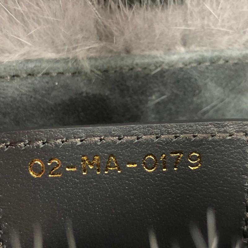 Christian Dior Saddle Handbag Fur Medium In Good Condition In NY, NY