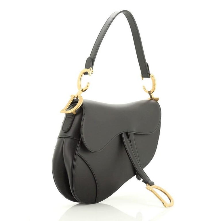 Christian Dior Saddle Handbag Leather Medium at 1stDibs
