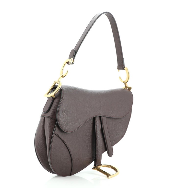 Christian Dior Saddle Handbag Leather Medium at 1stDibs