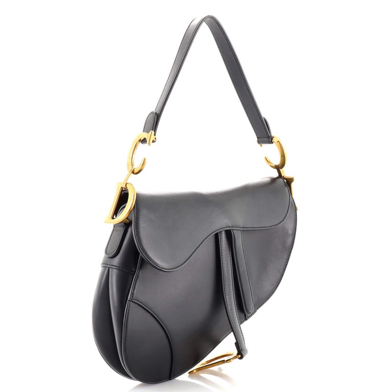 Christian Dior Saddle Handbag Leather Medium at 1stDibs