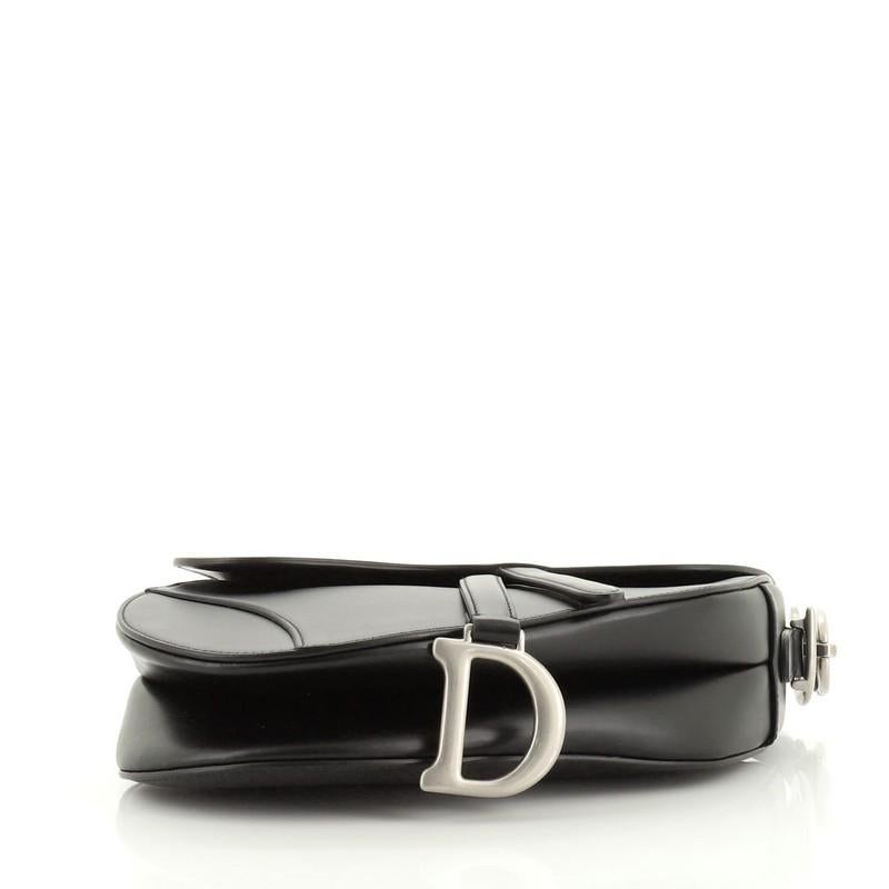 Women's or Men's Christian Dior Saddle Handbag Leather Medium