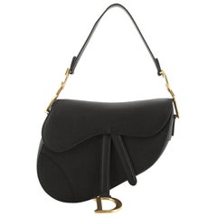 Christian Dior Saddle Handbag Leather Medium 