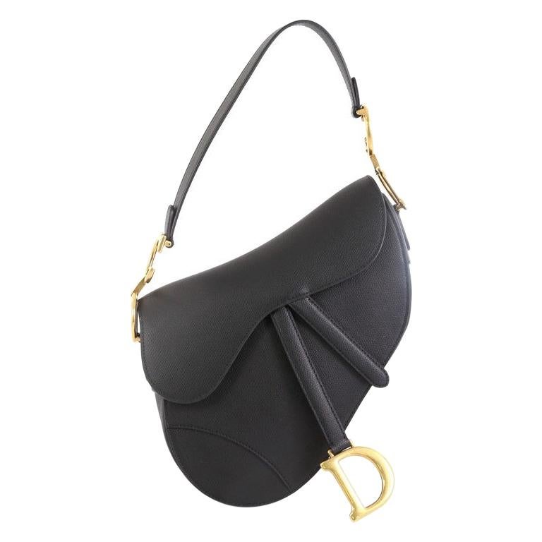 Christian Dior Saddle Handbag Leather Medium at 1stDibs