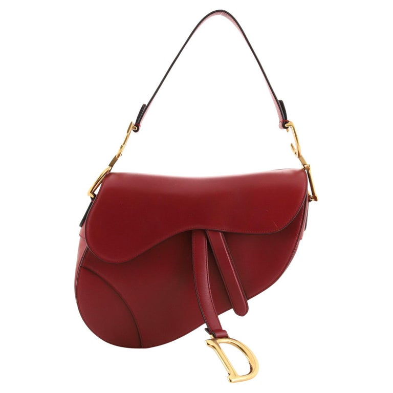 Christian Dior Saddle Handbag Leather Medium at 1stDibs