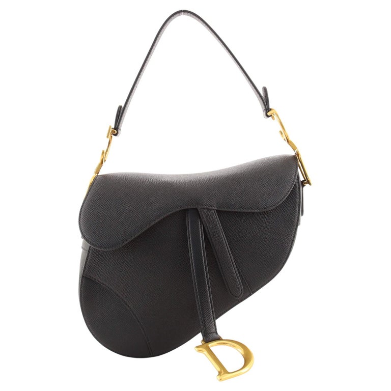 Christian Dior Saddle Handbag Leather Medium at 1stDibs