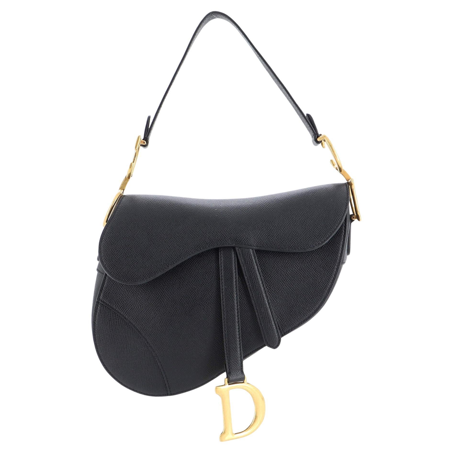 Dior Grey/Beige Stringray and Suede Flap Saddle Shoulder Bag Dior