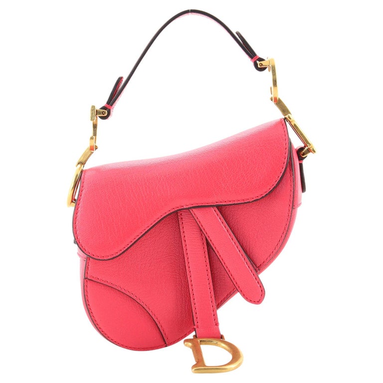Christian Dior Saddle Handbag Leather Micro For Sale at 1stDibs