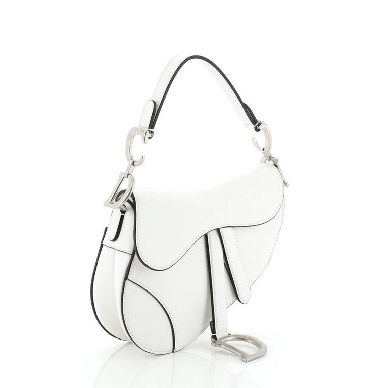 Christian Dior Saddle Handbag Leather Mini At 1stdibs