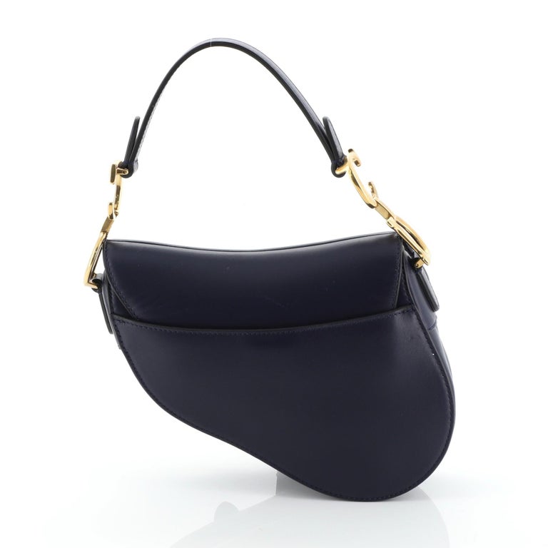 Christian Dior Saddle Handbag Leather Mini at 1stDibs