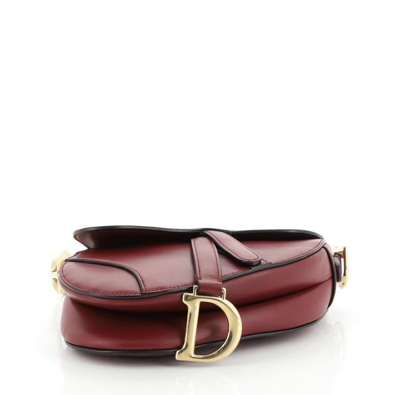 Women's or Men's Christian Dior Saddle Handbag Leather Mini 