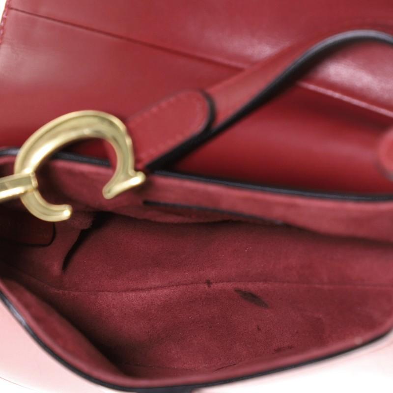 Christian Dior Saddle Handbag Leather Mini  1