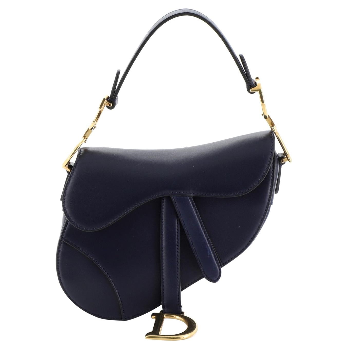 Christian Dior Saddle Handbag Leather Mini at 1stDibs
