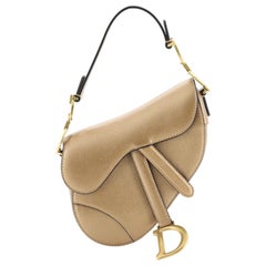 Christian Dior Saddle Handbag Leather Mini