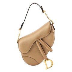 Christian Dior Saddle Handbag Leather Mini