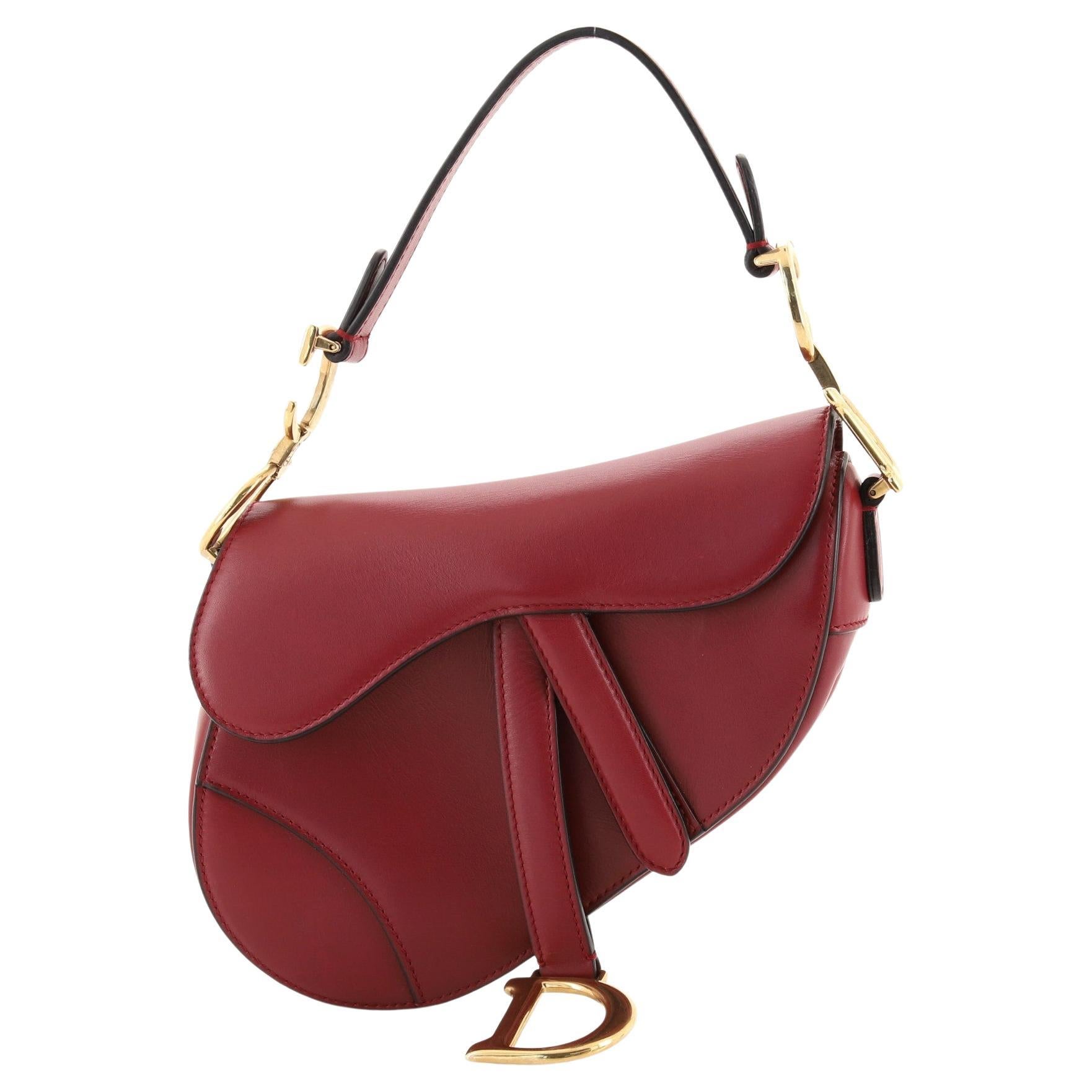 Christian Dior Saddle Handbag Velvet With Crystals Mini at 1stDibs