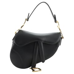 Christian Dior Saddle Handbag Leather Mini